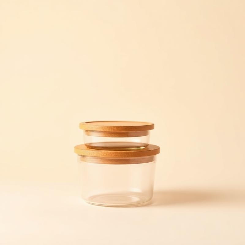 Glass Storage Jars Set of 3