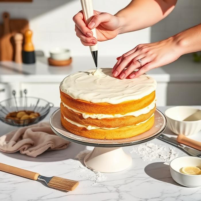 Lemon layer cake for a crowd