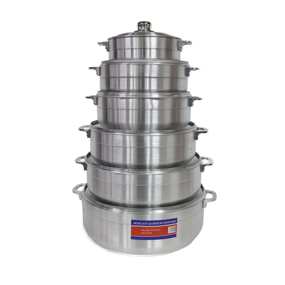 aluminium pots set 6pc